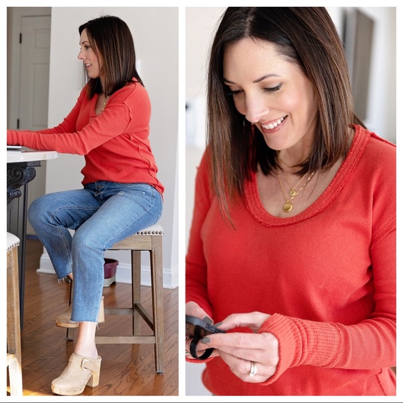 FREE PEOPLE BOHO TUNIC TOP CUFFED LONG SLEEVES TEE PULLOVER A2C - Picture 7 of 16